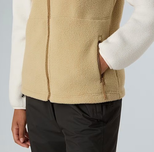 ג'קט פליז רוכסן מלא לנשים בצבע בז' The North Face YUMIORI FULL-ZIP 