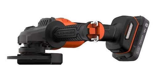מטחנת זווית נטענת Black+Decker BCG6L8D1S-QW