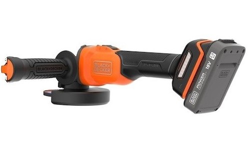 מטחנת זווית נטענת Black+Decker BCG6L8D1S-QW