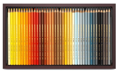 ערכה יוקרתית של 120 עפרונות אקוורל CARAND'ACHE SUPRACOLOR AQUARELLE במזוודת עץ