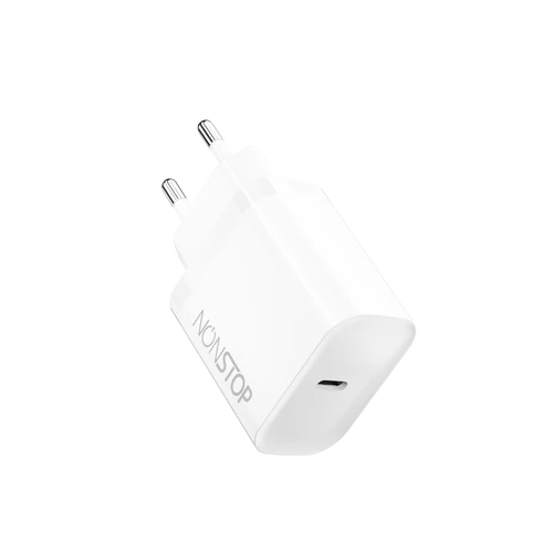 מטען קיר לבן NONSTOP PowerLine PD 20W USB-C