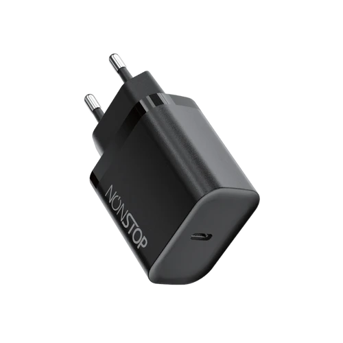 מטען קיר שחור NONSTOP PowerLine PD 20W USB-C