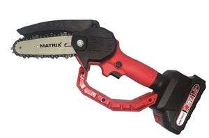 מסור שרשרת נטען 20V כולל סוללה 1.5AH מבית MATRIX