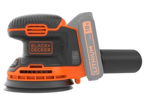 מלטשת אקצנטרית נטענת Black+Decker BDCROS18N-XJ