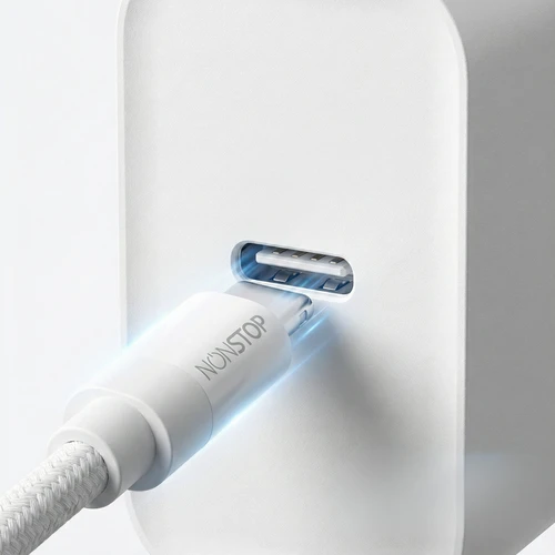 מטען קיר לבן NONSTOP PowerLine PD 20W+כבל USB-C