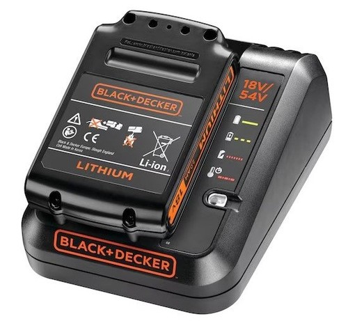 מארז סוללת ליטיום נטענת 18V 2.0Ah ומטען Black+Decker BDC2A20-QW