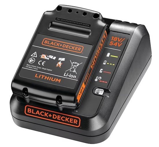 מארז סוללת ליטיום נטענת 18V 2.0Ah ומטען Black+Decker BDC2A20-QW
