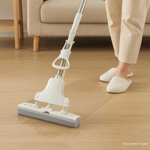 מגב סופר סופג עם ידית טלסקופית מנירוסטה -Y.C.036154