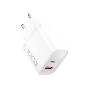 מטען קיר לבן 2 יציאות NONTOP PowerLine PD 25W 