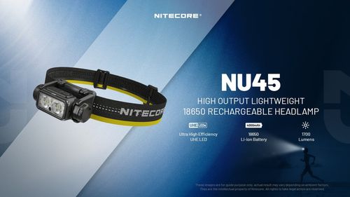 פנס ראש NU45 - Nitecore 