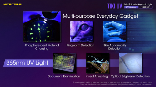 פנס אולטרה סגול TIKI UV - Nitecore 