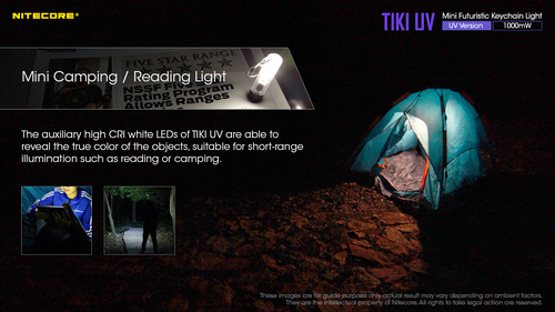 פנס אולטרה סגול TIKI UV - Nitecore 