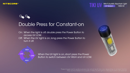 פנס אולטרה סגול TIKI UV - Nitecore 