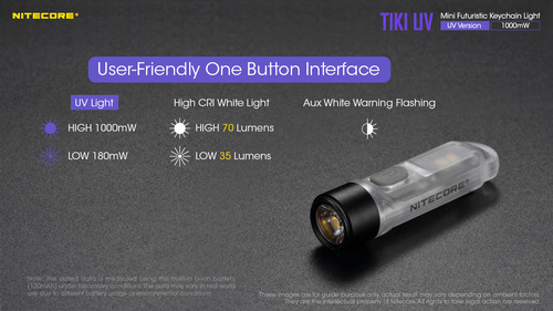 פנס אולטרה סגול TIKI UV - Nitecore 