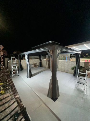 גזיבו פרינסס 3X4.25  XL גג אלומיניום 