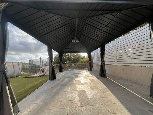 גזיבו פרינסס 3X4.25  XL גג אלומיניום 
