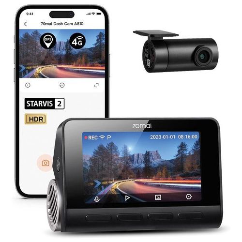 מצלמת רכב 4K-HDR חכמה דו-כיוונית  Dash Cam A810-2
