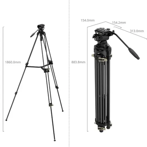 חצובת וידאו עם ראש SmallRig 4686