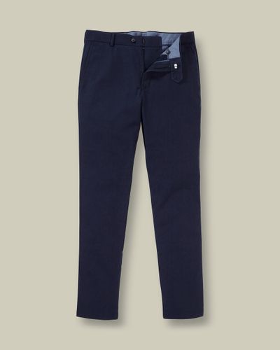 מכנסי צ'ינו אל קמט כחולים French Navy Classic Fit Ultimate Non-Iron Chino 