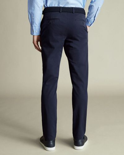 מכנסי צ'ינו אל קמט כחולים French Navy Classic Fit Ultimate Non-Iron Chino 