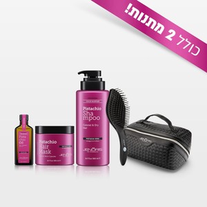 מארז פיסטוק ג׳נוריס לטיפול בשיער יבש & צבוע