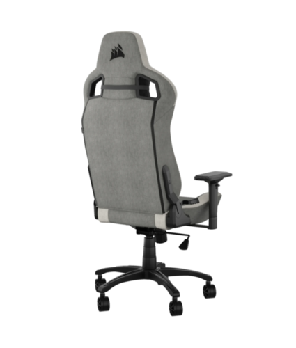 כיסא מחשב CORSAIR T3 RUSH אפור-לבן, מתאים לבית או משרד, עמיד ונוח