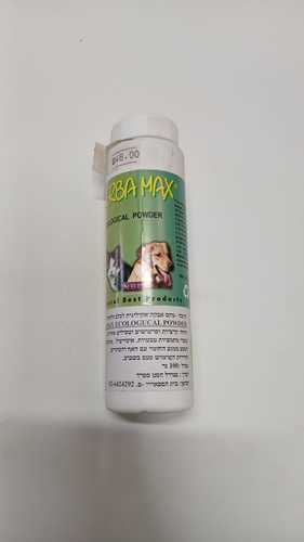 HERBA-MAX אבקה אקולוגית דוחה קרציות, פרעושים וטפילים אחרים לכלב / לחתול . 100 גרם 