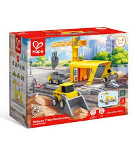 תחנת תיקון רכבות עם מנוף
