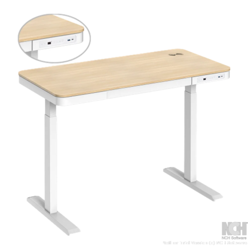 שולחן עמידה ישיבה חשמלי – דגם S08-22D-SW מבית LUMI