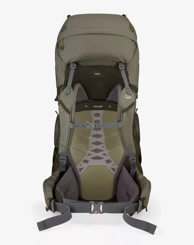 תרמיל טיולים LOWE ALPINE SIRAC PLUS 65L בצבע ירוק מבית לואו אלפין LOWE ALPINE