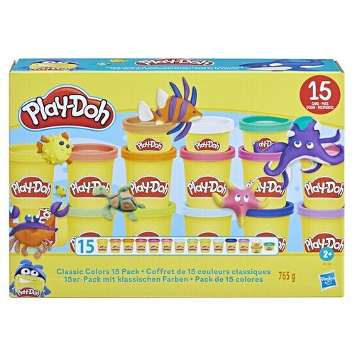 פליידו - מארז 15 צבעים קלאסיים