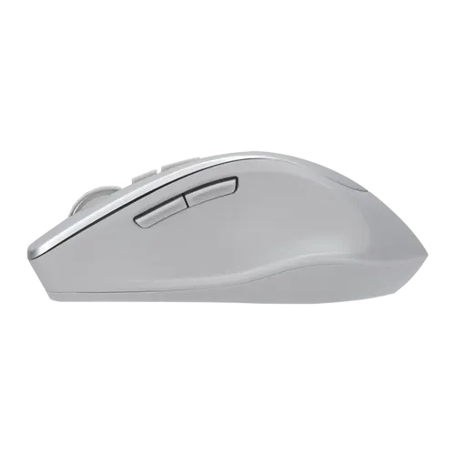 עכבר אלחוטי ארגונומי Asus WT425 בצבע כסוף עם חיבור RF 2.4GHz ו-DPI מתכוונן