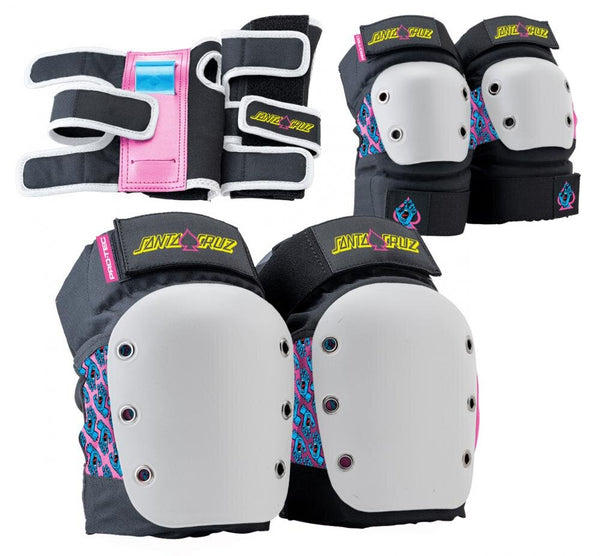 סט מגנים מקצועיים לספורט אתגרי Pro-Tec  3 Santa Cruz