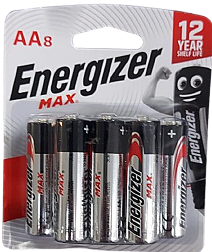 מארז 8 סוללות AA Energizerאלקליין-LR6