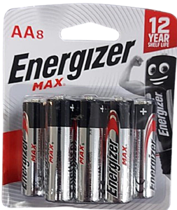 מארז 8 סוללות AA Energizerאלקליין-LR6