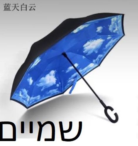 מטריה | מטריה מתהפכת | מטריות | סט של 2 יחידות | מהיבואן לצרכן | משלוחים לכל הארץ