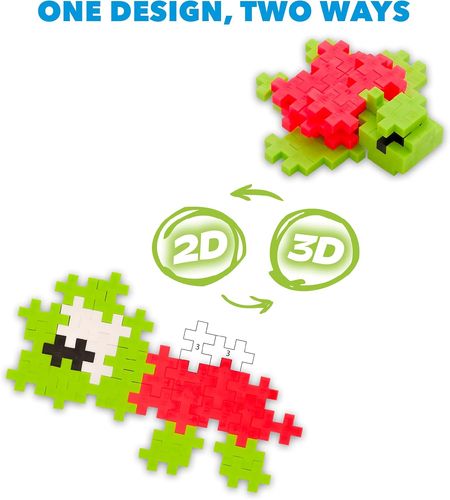 משחק הרכבה עם 125 חלקים לבניית 12 דגמים שטוחים או תלת מימדיים - ים