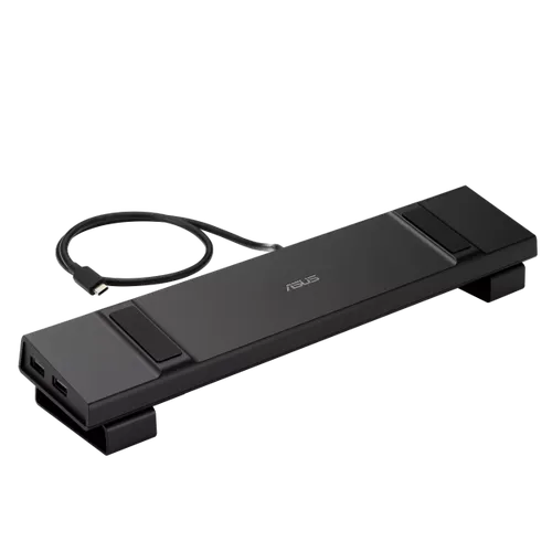 ASUS USB-C Stand Dock DC310 תחנת עגינה 10-ב-1 עם מעמד מתכוונן, חיבורי HDMI, USB וטעינה למחשב נייד