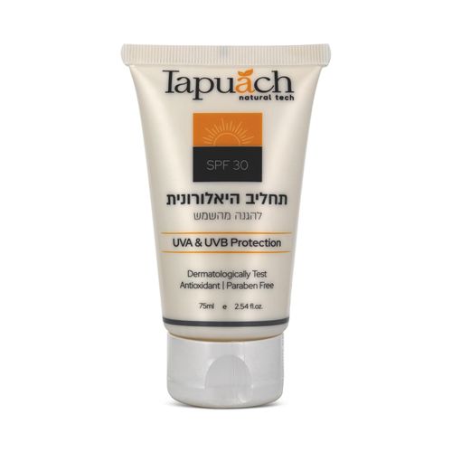 30SPF תחליב היאלורונית להגנה מהשמש - תפוח