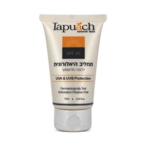 30SPF תחליב היאלורונית להגנה מהשמש - תפוח