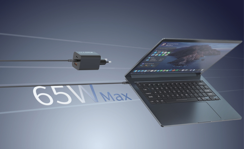 מטען קיר שחור 3 יציאות NONSTOP PowerLine 65W USB-C PD + כבל USB-C
