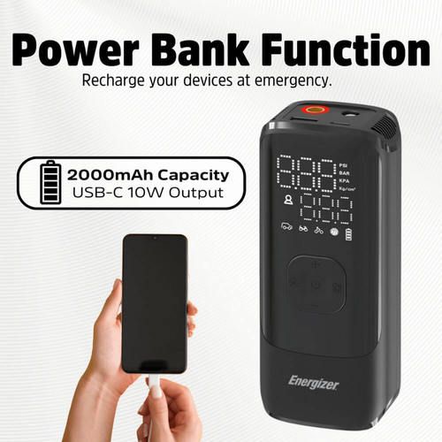 משאבת אוויר אלחוטית ניידת PAC4000 Energizer