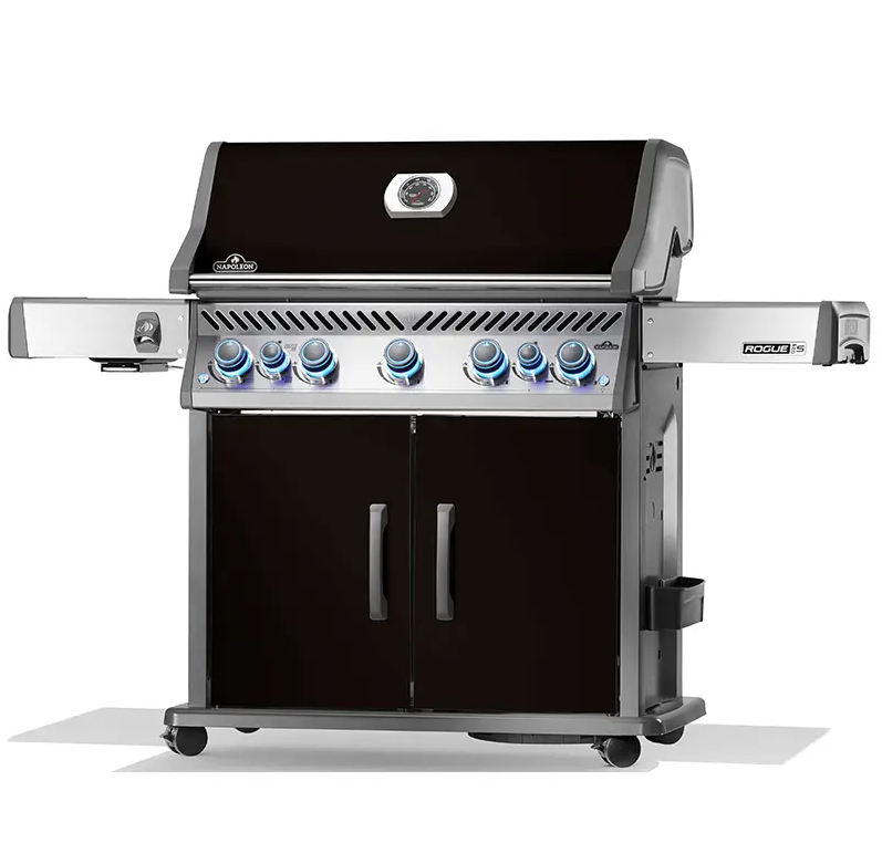 גריל גז Rogue PRO-S 625 עם כירת צד אינפרא אדום ומבער אחורי – שחור – NAPOLEON