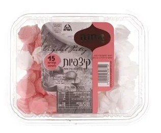 נשיקות מרנג ורוד לבן 180 גרם