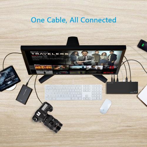 תחנת עגינה Wavlink USB-C Ultra 5k Docking Station WL-UG69DK1