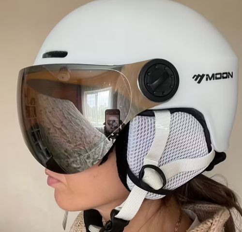 קסדת סקי מקצועית עם משקף - MOON SKI 350