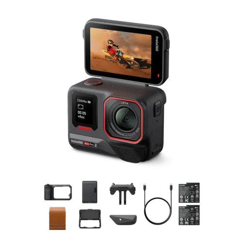 קיט מצלמת אקסטרים Insta360 Ace Pro 2 Flash Print Bundle