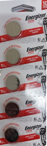 סוללת ליתיום Energizer CR2032 באריזת 5 סוללות