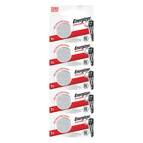 סוללת ליתיום Energizer CR2025 באריזת 5 סוללות