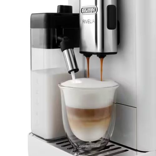 מכונת אספרסו אוטומטית Delonghi Rivelia EXAM440.55.W לבן דלונגי